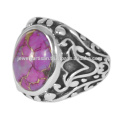 Purple Copper Turquoise Gemstone 925 Sterling Silver Ring Jewelry